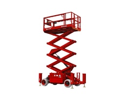 10m / 33ft Rough Terrain Diesel Scissor Lift (10m Platform Height) 3369 / 1018